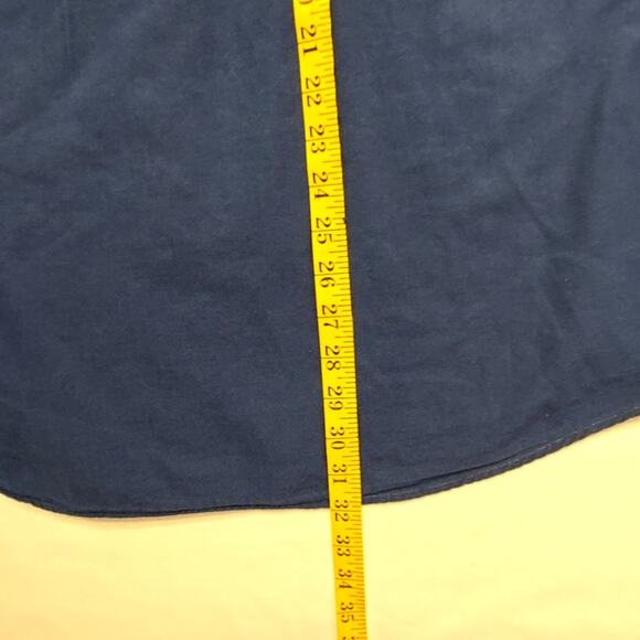 Ralph Lauren Polo Shirt Custom Fit Blue Button Down Long Sleeve XXL Mens - Picture 11 of 11